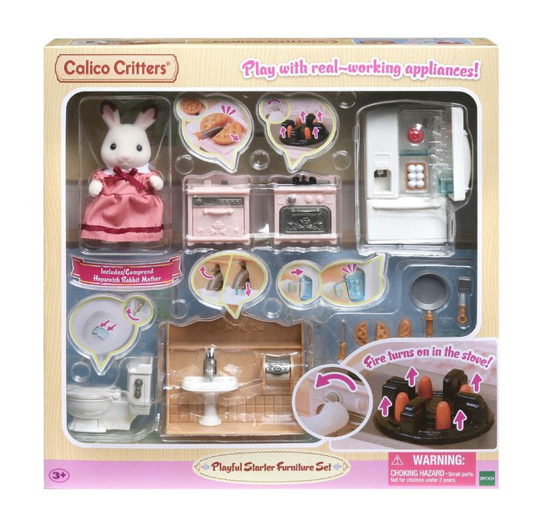 Epoch Everlasting Calico Critters Playful Starter Furniture Playset - 020373218826