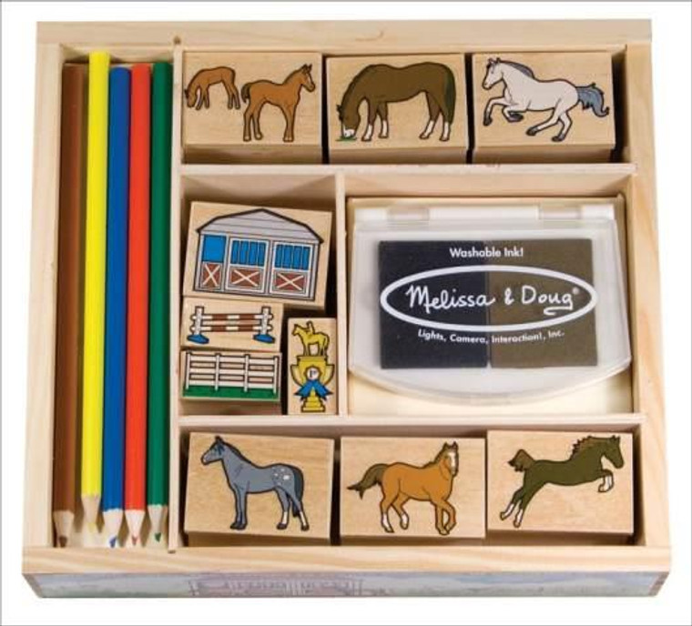 Mellissa & Doug Horses Stamp Set and Pads - 000772024105