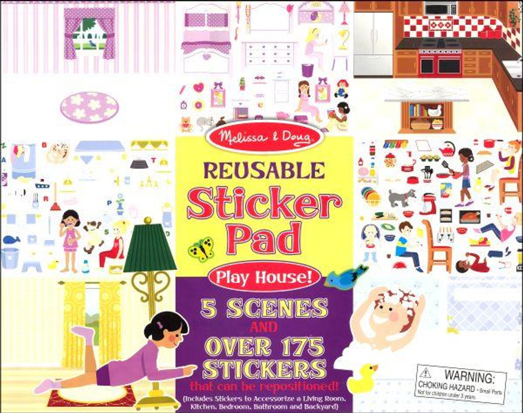 Mellissa & Doug Play House! Reusable Sticker - 000772041973