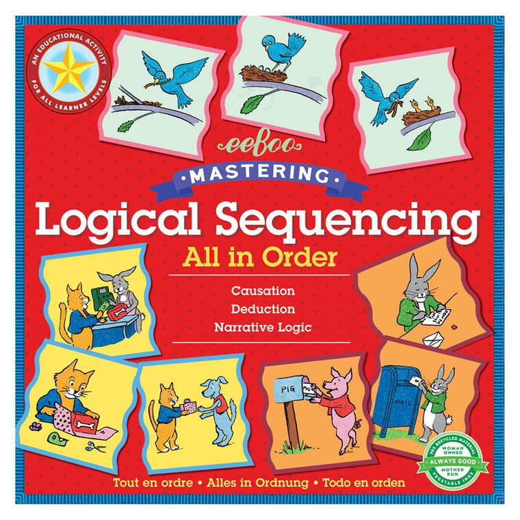 Eeboo Mastering Logical Sequencing: All in Order - 689196510861