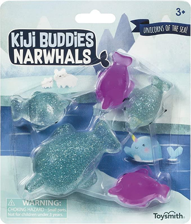 Toysmith Oddly Satisfying Kiji Buddies Narwhal - 085761275720