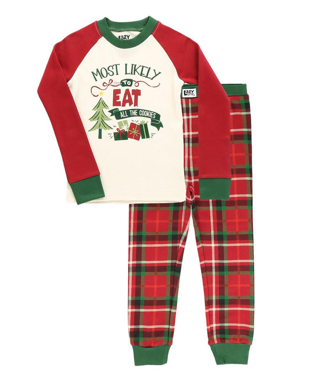 Lazy One Most Likely To Eat Cookies Kid's Pj Set - 840346705609