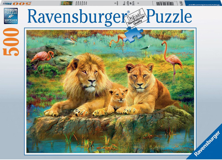 Ravensburger Lions In The Savannah 500PC Puzzle - 4005556165841