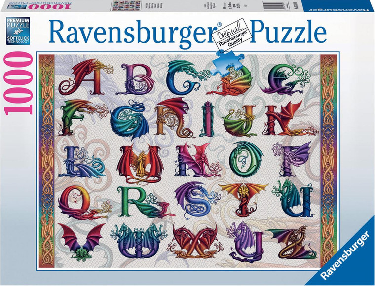 Ravensburger Dragon Alphabet 1000PC Puzzle - 4005556168149