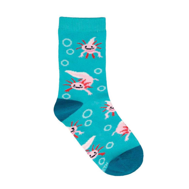 Socksmith Awesome Axlotls Socks Teal - 848292009307