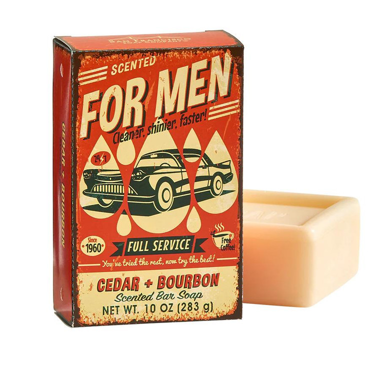 San Francisco Soap Company For Men Bar Soap - Cedar/Bourbon - 722030232427