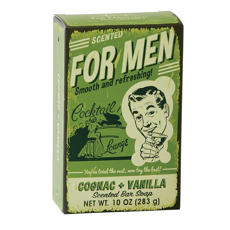 San Francisco Soap Company For Men Bar Soap - Cognac/Vanilla - 722030242143