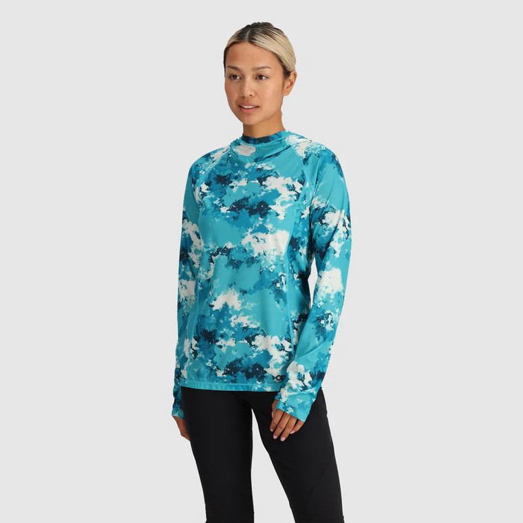 Outdoor Research Women's Echo Printed Hoodie - Cortez Cloud Scape - 196773031959