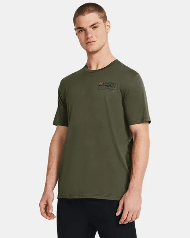 Under Armour Reaching Peak Short Sleeve - Marine OD Green - 196885390357