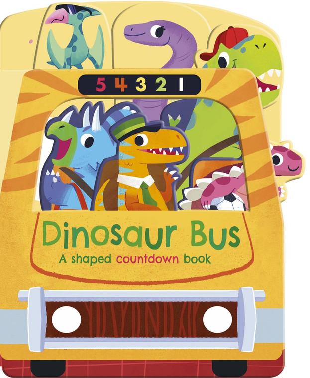 Penguin Dinosaur Bus: A Shaped Countdown Book - 9781664350670