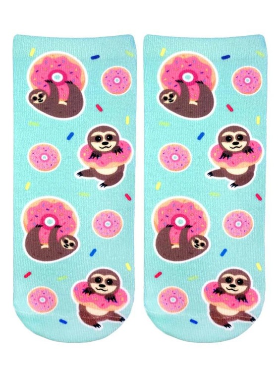 Faire Sloth Donut Crew Socks - 810010246486