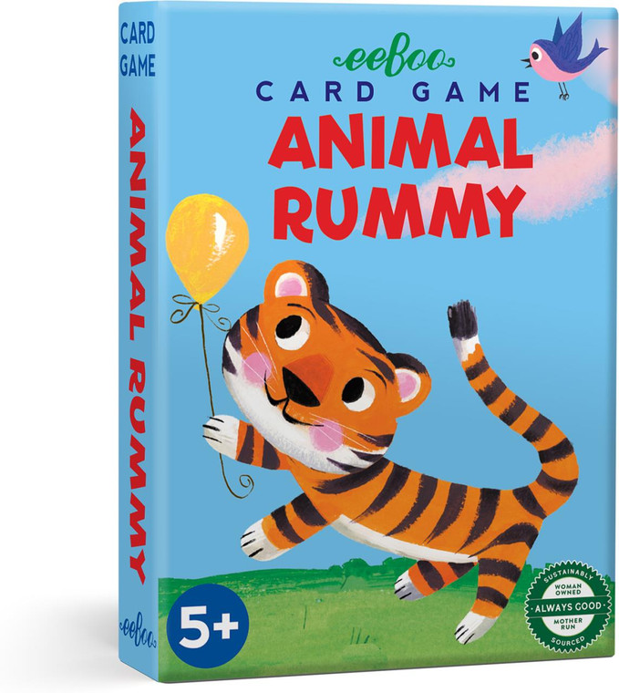 Eeboo Animal Rummy Playing Cards - 689196515026