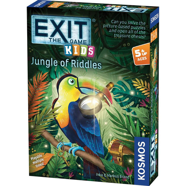 Thames & Kosmos EXIT: The Game - Kids - Jungle of Riddles - 814743018136