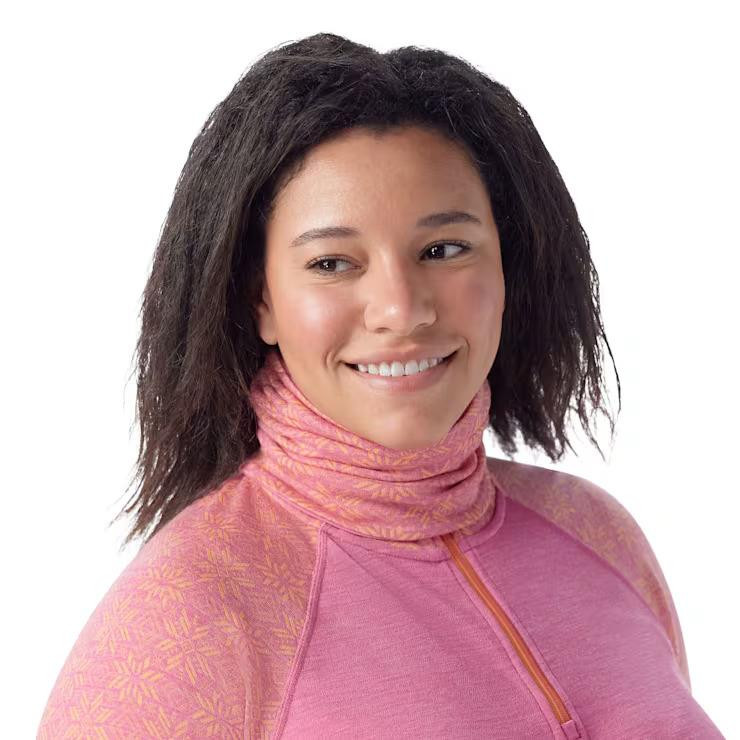 Smartwool Thermal Merino Reversible Gaiter - Garden Pink Digi Snow