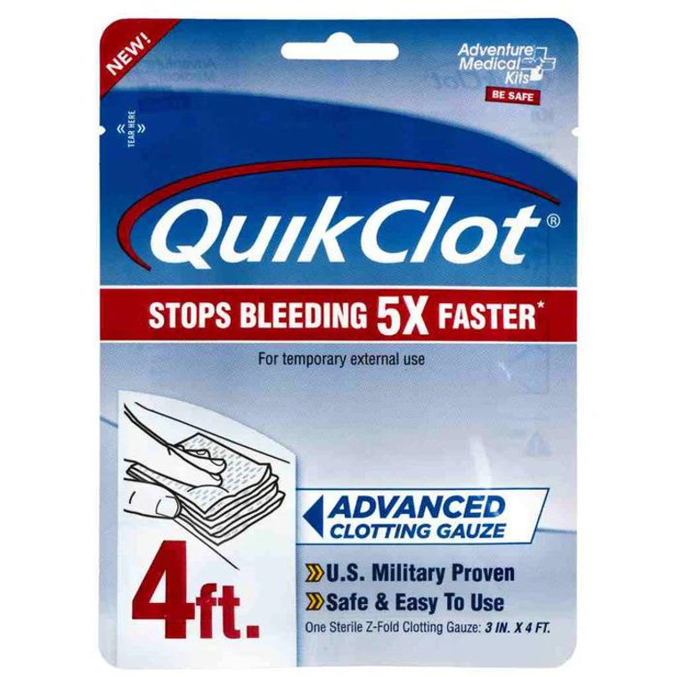 Adventure Medical QuikClot Gauze 3" x 4' - 044224001269
