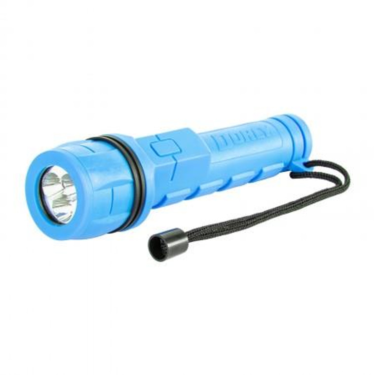 Dorcy International LED Blue Rubber Flashlight - 035355429572