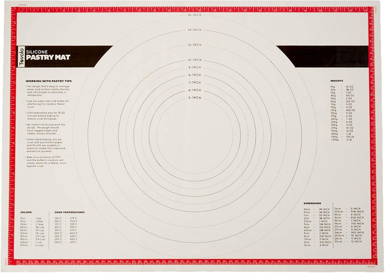 Tovolo Silicone Kitchen & Pastry Mat - 848113001930