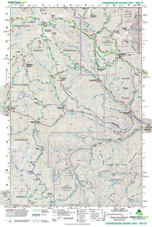 Green Trails Maps Horseshoe Basin, WA No. 21 - 9781680513998