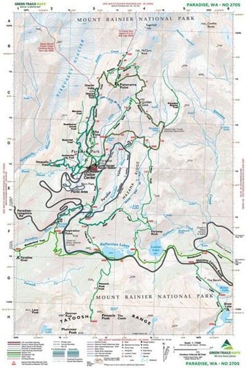Green Trails Maps Paradise, WA No. 270S - 9781680514599