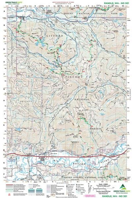 Green Trails Maps Randle, WA No. 301 - 9781680514650