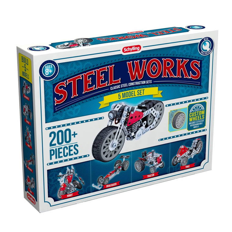 Schylling 5 Model Set – Steel Works - 019649233939