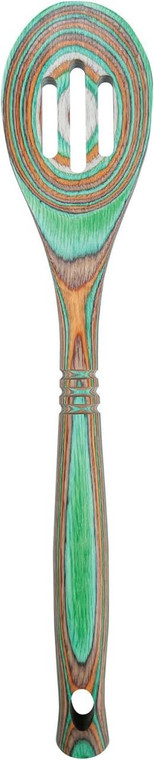Island Bamboo Mint 12" Pakkawood Slotted Spoon - 096444415234 Island Bamboo Mint 12" Pakkawood Slotted Spoon - 096444415234