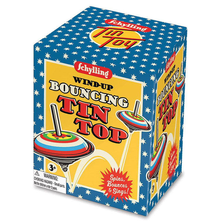 Schylling Bouncing Tin Top - 019649234837