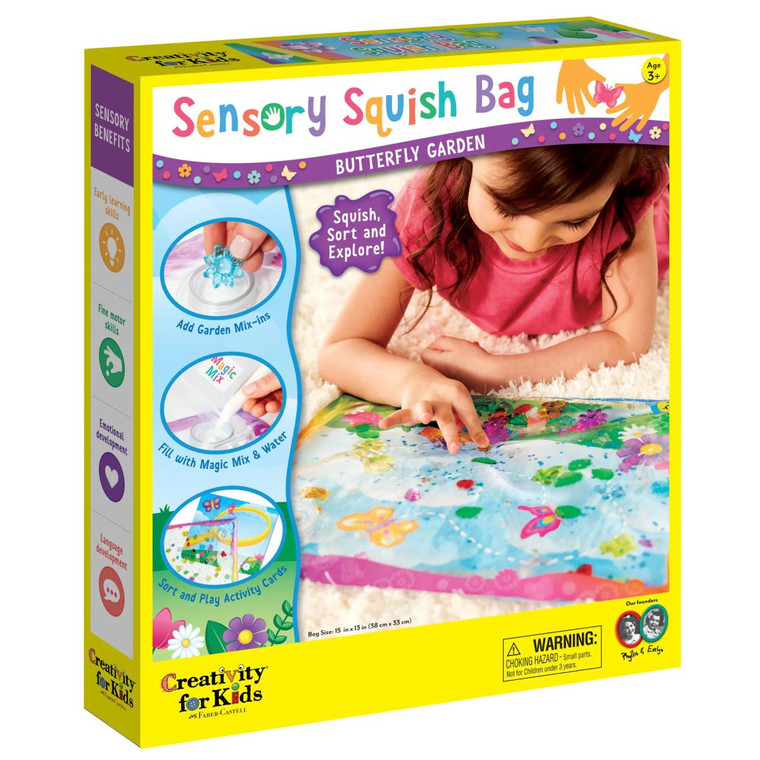Faber Castell Sensory Squish Bag Butterfly Garden - 092633319420