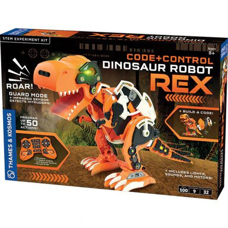 Thames & Kosmos Code+Control Dinosaur Robot: REX - 814743017962