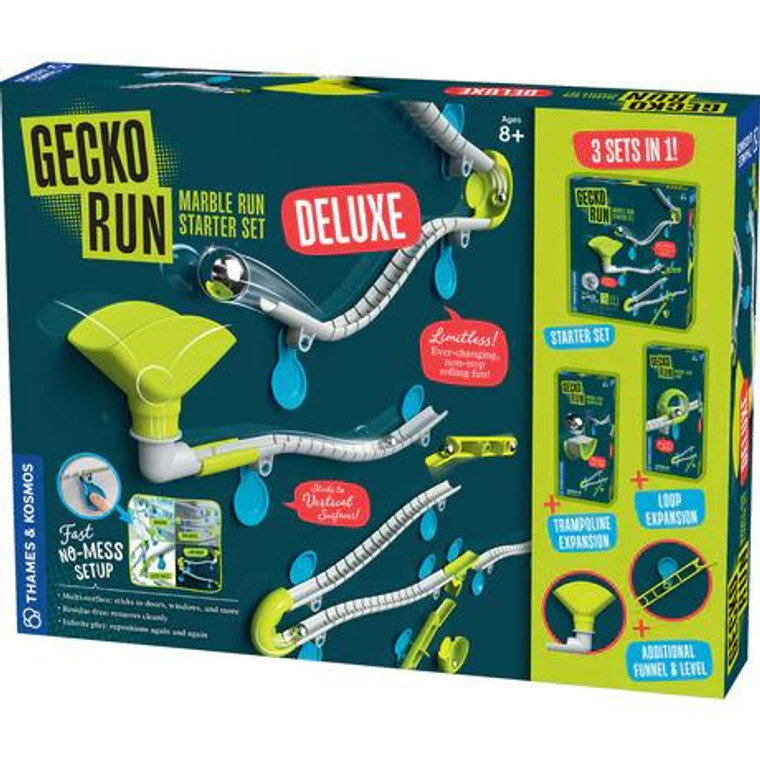 Thames & Kosmos Gecko Run: Marble Run Deluxe Starter Set - 814743018808