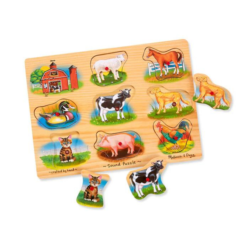 Mellissa & Doug Farm Sound Puzzle - 8 Pieces - 000772002684 Mellissa & Doug Farm Sound Puzzle - 8 Pieces - 000772002684
