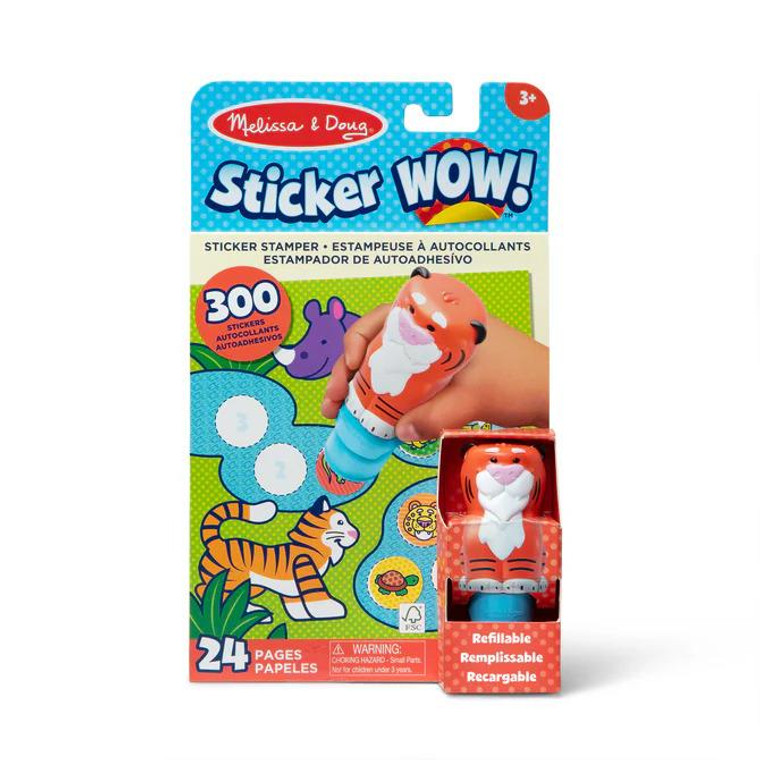 Mellissa & Doug Sticker WOW!™ Activity Pad & Sticker Stamper - Tiger - 000772320146 Mellissa & Doug Sticker WOW!™ Activity Pad & Sticker Stamper - Tiger - 000772320146