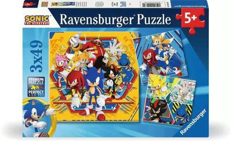Ravensburger Children’s Jigsaw Puzzle Sonic the Hedgehog - 49 Pieces Puzzle - 4005555011330
