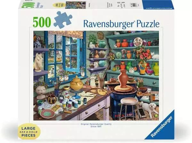 Ravensburger Jigsaw Puzzle Pottery Studio Sanctuary - 500 Pieces Puzzle - 4005555013570