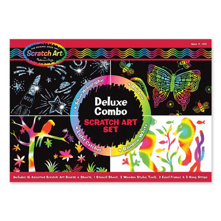 Mellissa & Doug Deluxe Combo Scratch Art Set - 000772059817 Mellissa & Doug Deluxe Combo Scratch Art Set - 000772059817