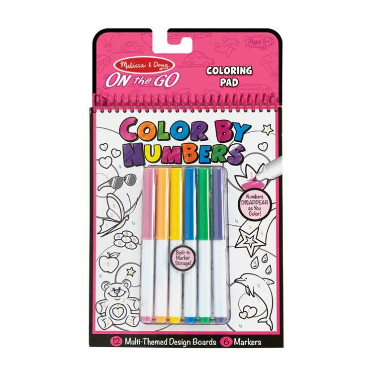 Mellissa & Doug On the Go Color by Numbers Kids' Design Boards With 6 Markers - Unicorns, Ballet, Kittens, and More - 000772053778 Mellissa & Doug On the Go Color by Numbers Kids' Design Boards With 6 Markers - Unicorns, Ballet, Kittens, and More - 000772053778