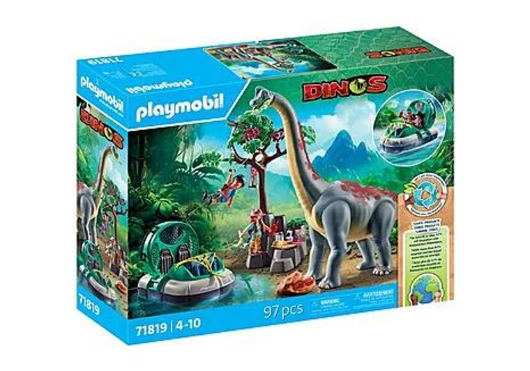 Playmobil Brachiosaurus with Hovercraft - 4008789718198