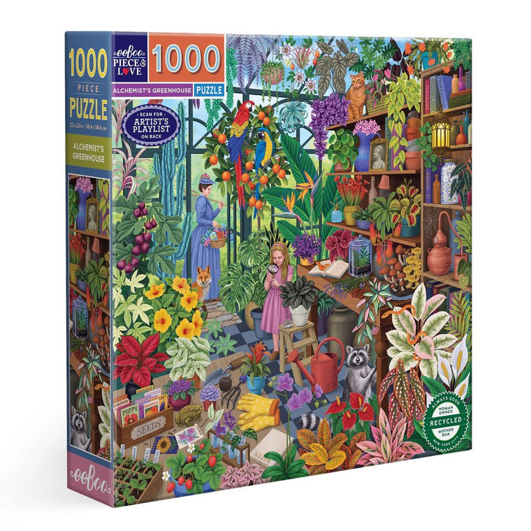Eeboo Alchemist's Greenhouse 1000 Piece Puzzle - 689196515866