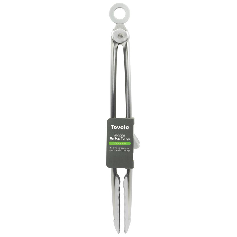 Tovolo Tip Top Tongs - Oyster Gray - 010591063209