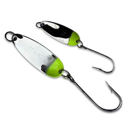 Dick Nite Spoons Dick Nite - Nickel Chartreuse Head - 081202001910