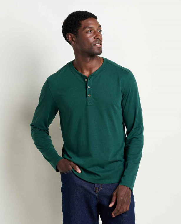 Toad & Co. Re-Form Long Sleeve Henley Tee - Cilantro - 194856325667