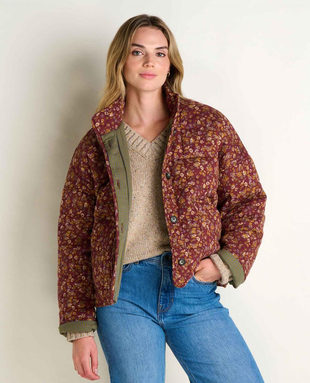 Toad & Co. Manzana Quilted Jacket - Malbec Print - 194856311561