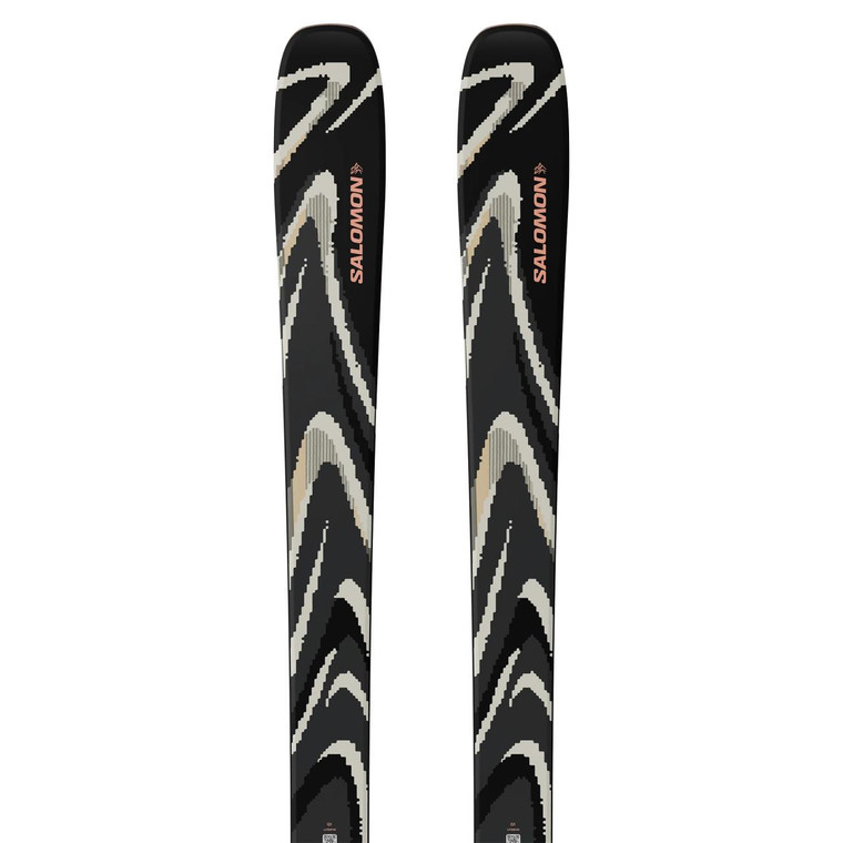 Salomon Qst 94 Black Skis - Black/Almond/Fusion Coral - 195751971416