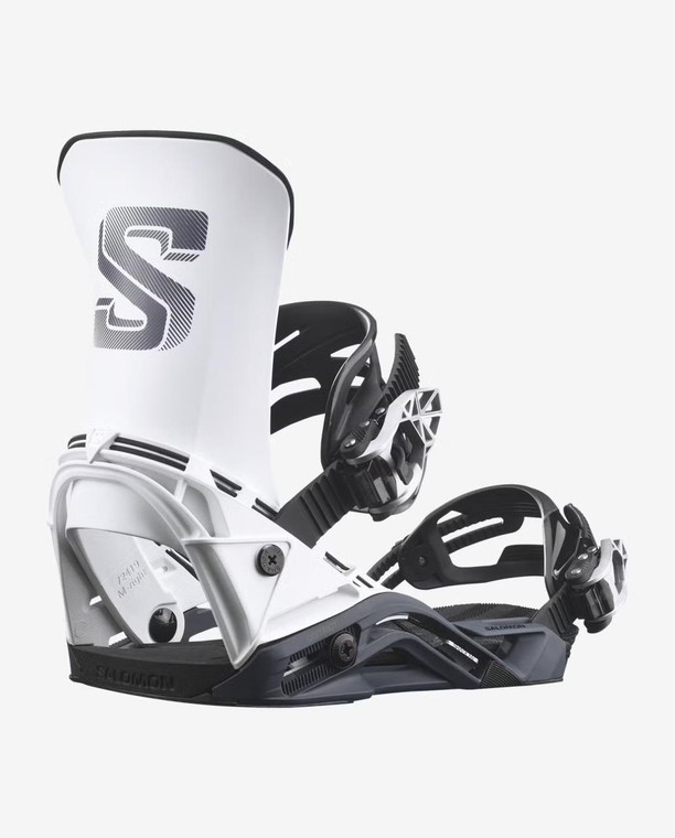 Salomon District Men's Snowboard Bindings - White/Navy Blue - 198720442412