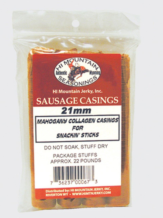 H/M 067 21mm Mahogany Collagen Snaickin' Sticks Casing - 736237000673