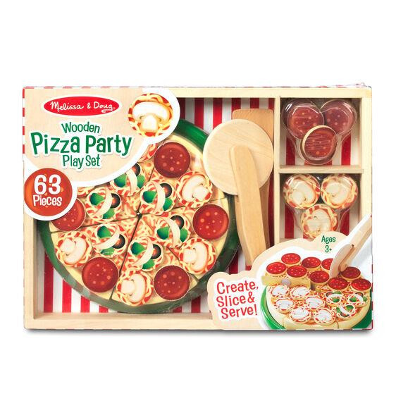 Mellissa & Doug Pizza Party - Wooden Play Food - Yeager's Sporting