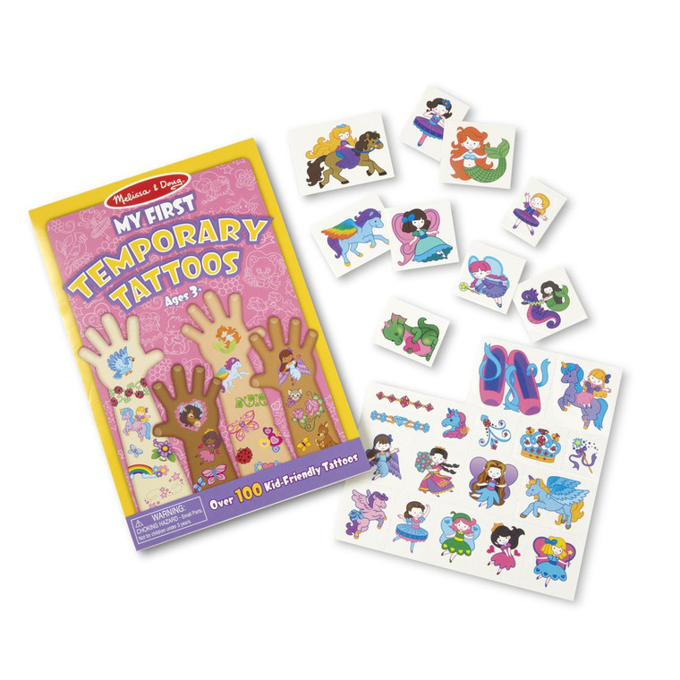 Melissa & Doug My First Temporary Tattoos - Rainbows, Fairies, Flowers - 000772029469