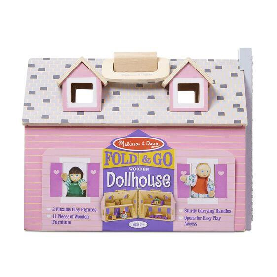 Mellissa & Doug Fold & Go Mini Dollhouse - 000772037013