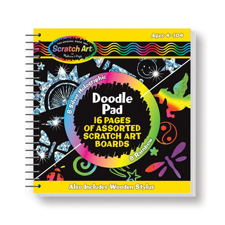Melissa & Doug Scratch Art Doodle Pad Book - 000772059473