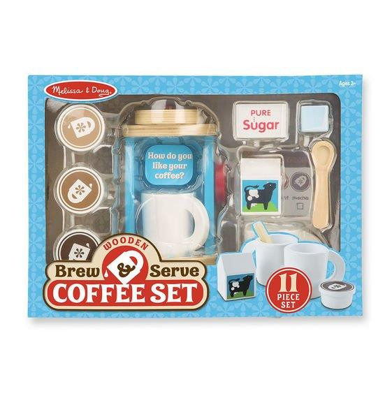 Mellissa & Doug Wooden Brew & Serve Coffee Set - Yeager's Sporting